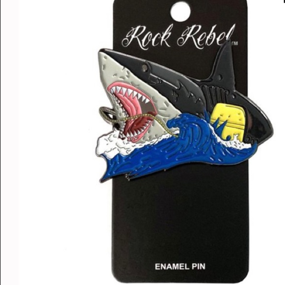 Jaws Enamel Pin - Picture 2 of 6